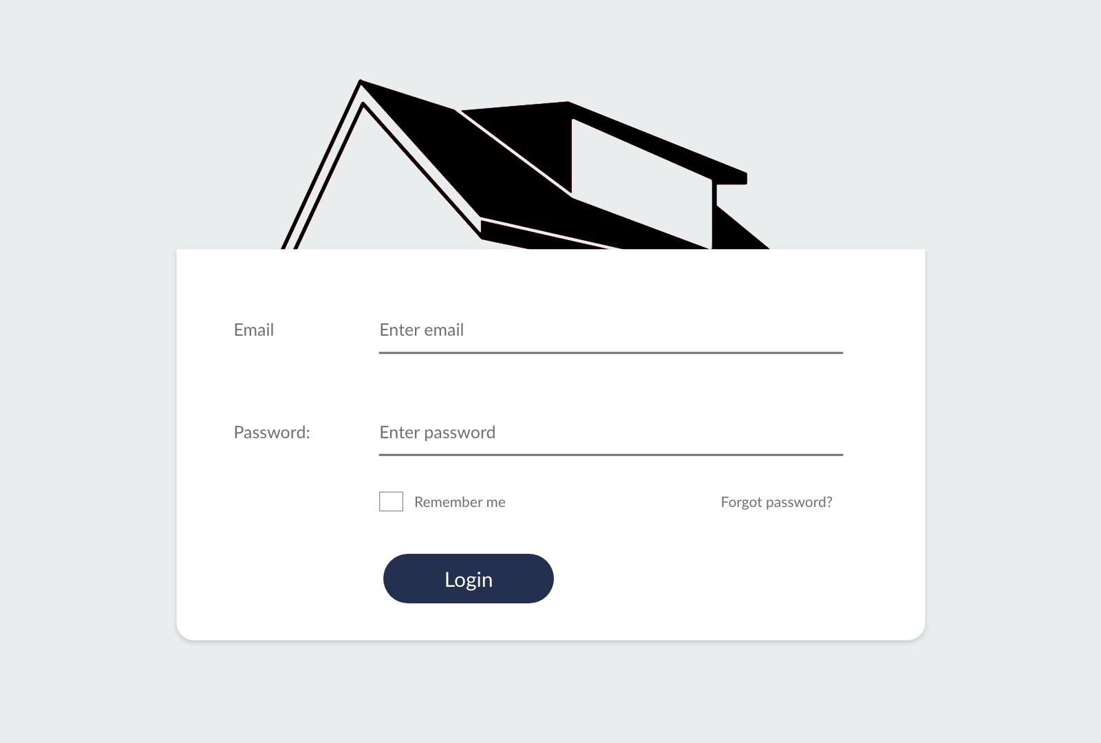 Real estate login page design by Chris OC on Dribbble