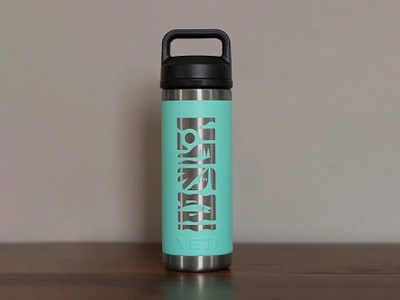 Just for fun! abstract design diecut illustration nature packaging print water bottle yeti