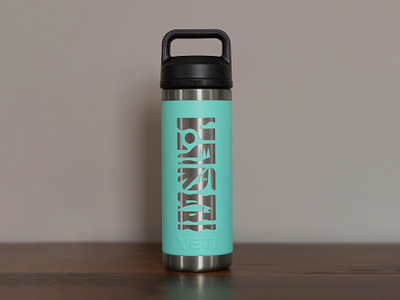 Just for fun! abstract design diecut illustration nature packaging print water bottle yeti