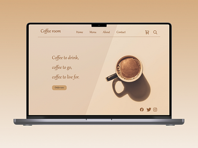 DailyUI 003 cofee shop dailyui design graphic design landing page ui