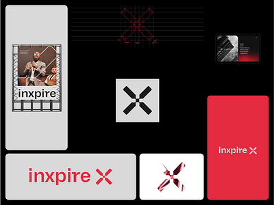 Inxpire branding design graphic design logo typography vector
