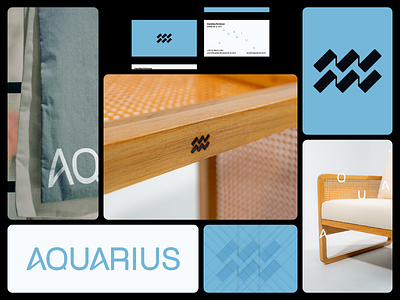 Aquarius branding design graphic design logo typography vector