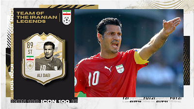 Ali Daei Fifa Icon card ali daei fifa fifa icon card football iran soccer world cup