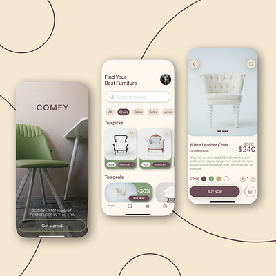 Comfy app design ui ux