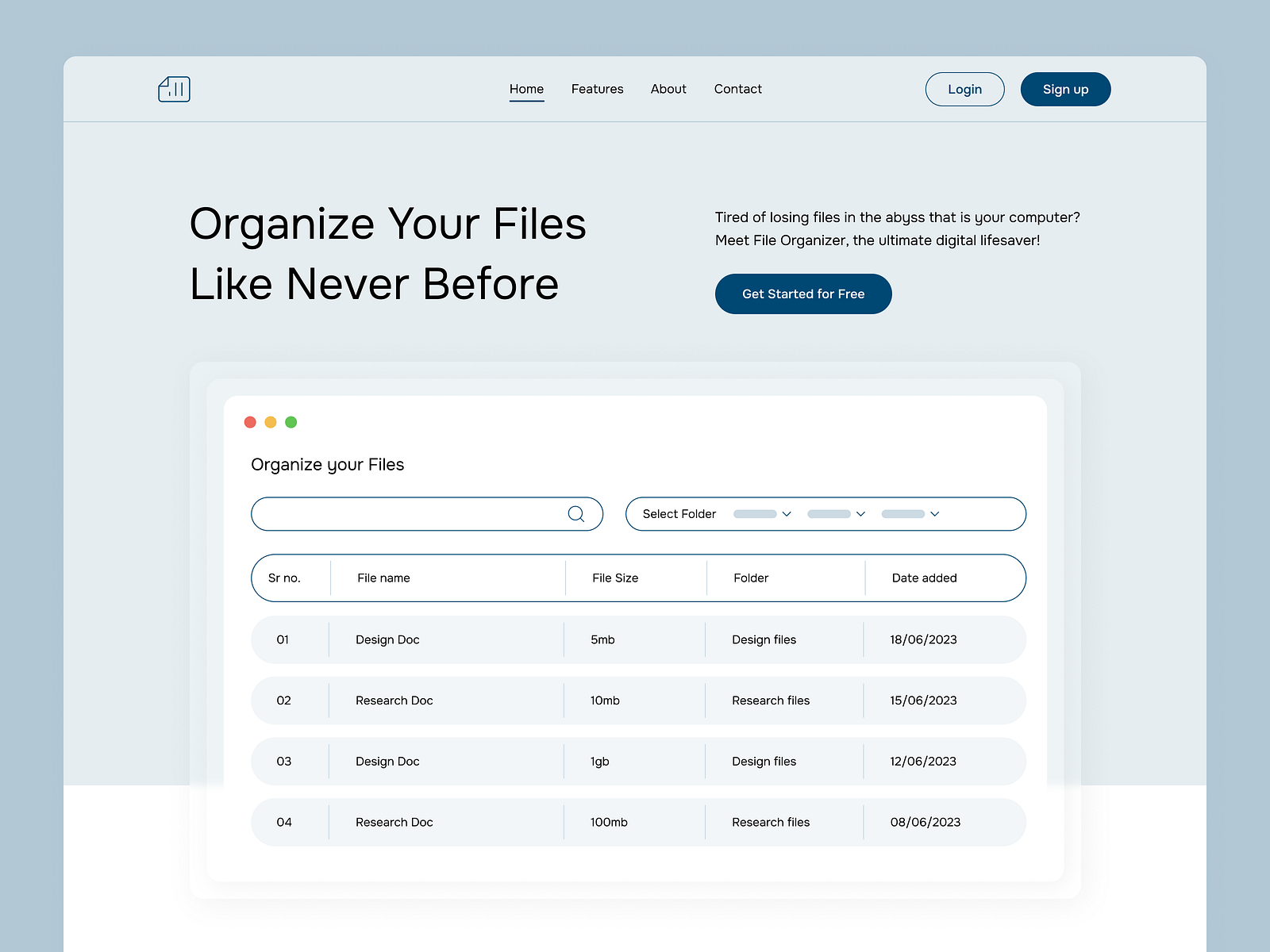 site Design File organizer software by Asad Ullah on Dribbble