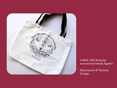 Illustrations - Collab with Ágama Bags artist bag design branding feminine illustration watercolor