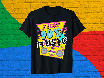 I love 90's music animation design designer graphic graphic design illustration logo maker t shirt t shirt design ui