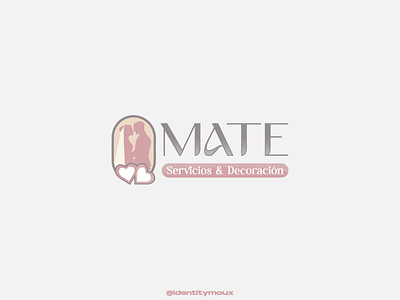 Mate Logo Servicio y Decoración brand branding graphic design illustration logo logofolio lovelogo married marriedlogo vector