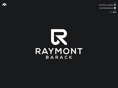 RAYMONT BARACK br logo branding design graphic design icon illustration letter logo minimal rb logo