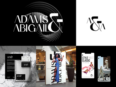 Adams & Abigail branding, visual identity brand identity branding design fashio graphic design illustration logo product typography