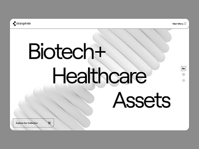🧬strangehelix.bio | Design Assets for Healthcare & Biotech 💊 3d ai animation biology biotech dna drug health healthcare healthtech landing page machine learning medical minimal personalized health pharma science strangehelix technology website