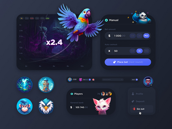 Game Menu designs, themes, templates and downloadable graphic elements ...