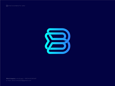 Logo, brand, branding, logo design, B a b c d e f g h i artist logos b backlink brand identity branding gradient icon letter mark logo mark minimalist logos modern online simple logo symbol tech top typography