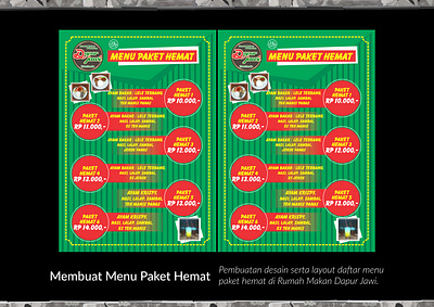 Book Menu For Dapur Jawi Restaurant