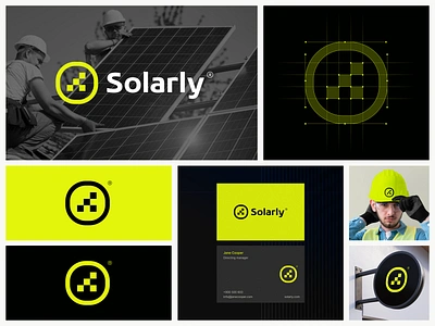 Solar - Brand Identity brand guidelines brand identity branding energy energy logo green energy logo logodesign power solar solar energy solar energy logo solar logo solar panel solar power solar system sun tech tech logo technological