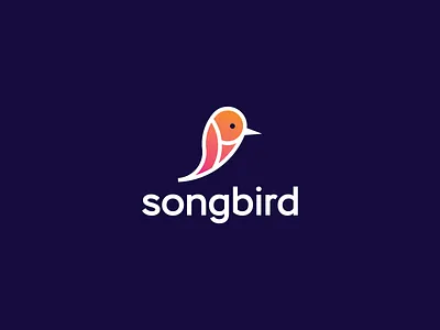 SongBird - Golden Ration Bird Logo Design bird brand brand identity brandidentity branding brandingdesign design goldenration gradient graphic design lineart logo logo design logomark logotype minimal modern nature simple unique