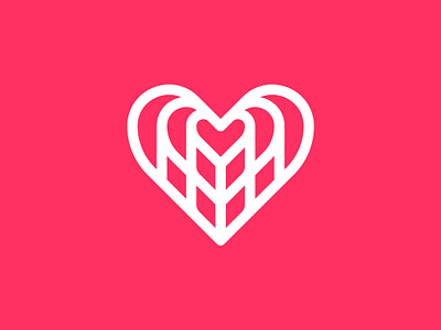 Heart abstract app icon branding creative dating dating app heart heart logo heart shape logo design logo maker love love logo minimalist modern symbolic