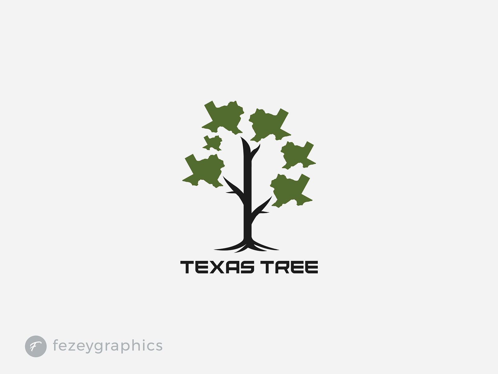 Texas Tree logo design by Fezey Graphics on Dribbble