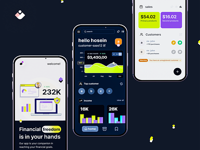 Management Platform analysis clean dark mode financial mobile mobile app product design product management saas simple ui