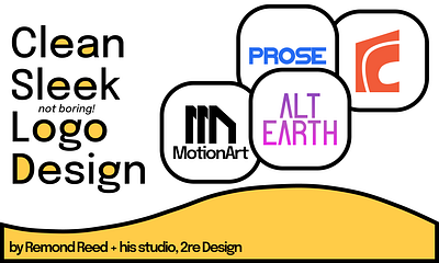 Clean Sleek (Not Boring!) Logo Design branding clean des design figma graphic design logo portfolio vector