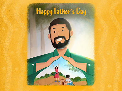 Happy Father’s Day bangladesh fathers day fathers day 2023 graphic design illustration vector vector illustration