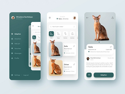 🐈 Pets Adoption App 🐶 figma mobile ui pet mobile app ui ux design ux
