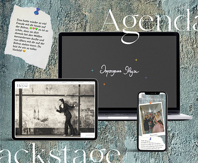 Mockup for Opera Singer website branding classical music creative design ogg opera ui design