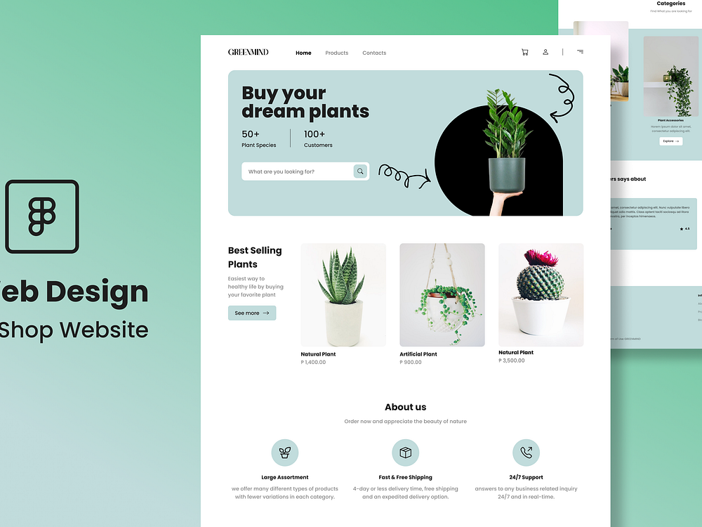 plants-e-commerce-designs-themes-templates-and-downloadable-graphic