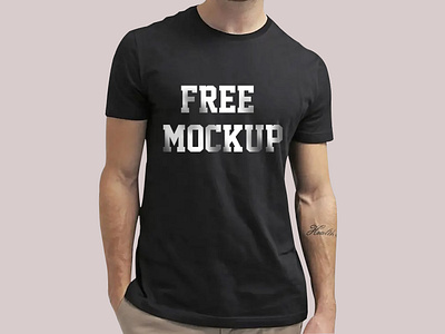 Free Black & White Front & Back T-shirt Mockup PSD - Good Mockups