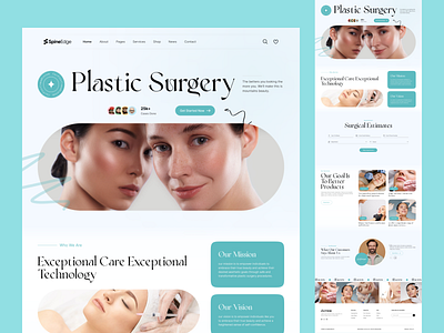 Enhance Your Beauty - Plastic Surgery Landing Page Design branding cosmetic surgery design dribbble explore figma healthcare website landing page medical minimal modern reconstructive plastic surgery reconstructive surgery surgeon ui ui ux uidesign uiux ux design