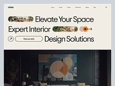 nntex agency architect architecture clean design concept creative design decor footer home decoration interior interior design landing page layout typography ui ui design web design website website design