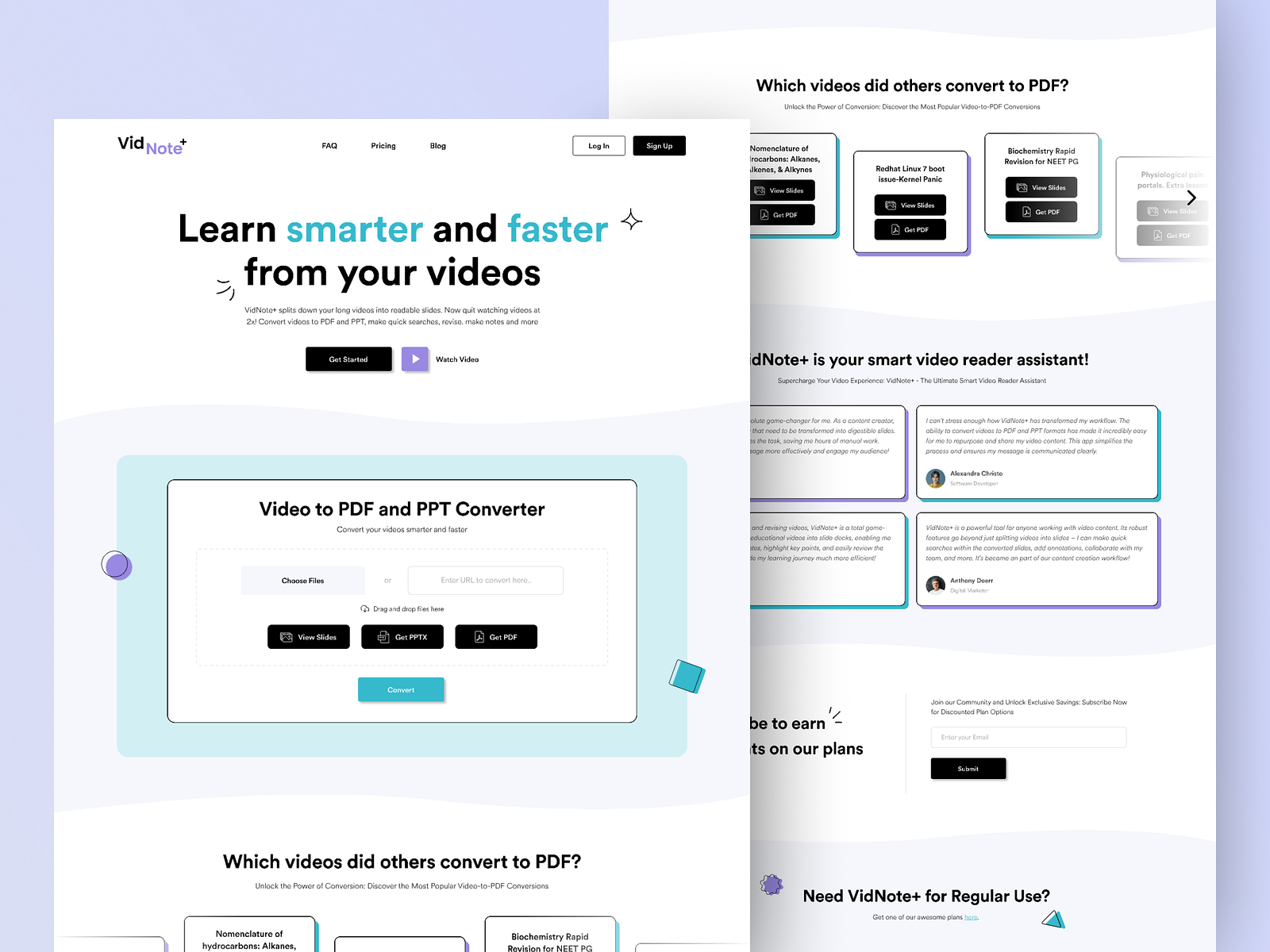 video-to-pdf-and-ppt-converter-by-asmita-neogi-on-dribbble