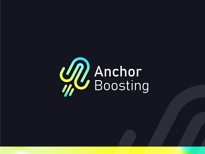 Anchor Boosting - Logo Design abstract logo brand identity branding design design graphic design logo logo design logomark logos logotype luxury logo minimal logo modern logo originative logo premium logo vect plus