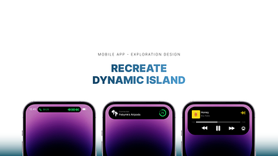 Recreate Dynamic Island app design typography ui ux