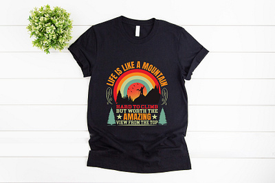 Mountain T-shirt Design mountain t shirt mountain t shirt design outdoor t shirt outdoor t shirt design