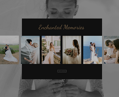 Enchanted Memories | Wedding Photographer app design ui uidesign ux uxui web webdesign