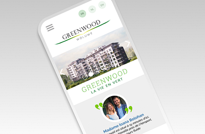 Greenwood. graphic design real estate responsive ui website