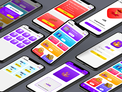 Earn Fire - Coin Earning App 3d app app design color design earning finance game gradient graphic design illustration payment ui uiux