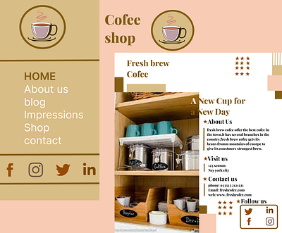 cofee shop web home page branding figma desigm home page design uiux uiux design web design