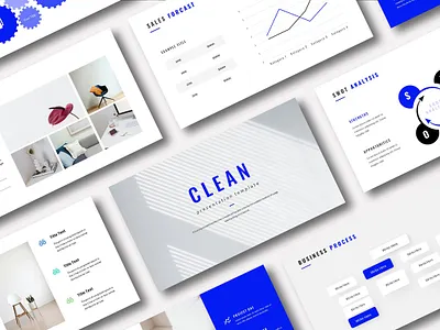 Clean Presentation Template animation annual branding clean design graphic design logo minimal powerpoint presentation propsal report simple template ui