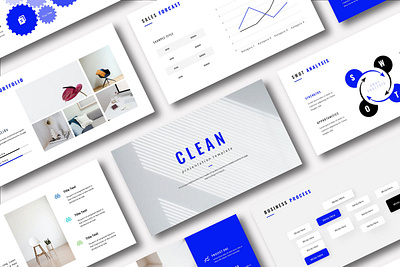 Clean Presentation Template animation annual branding clean design graphic design logo minimal powerpoint presentation propsal report simple template ui