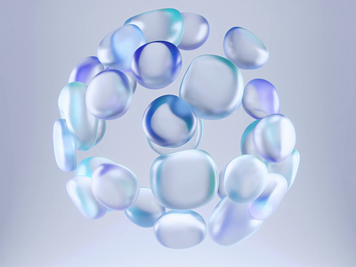 Soft-Body Iridescent Plastic Spheres Animation 3d aftereffects animation blender3d design digital glass iridescent matte motion motion design motion graphics plastic render simulation softbody sphere translucent transparent