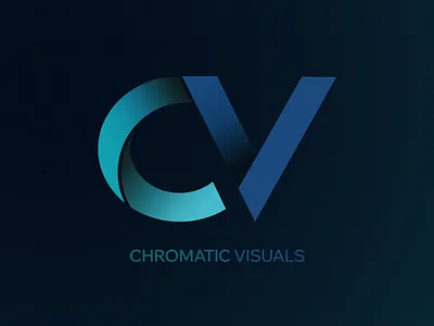 Logo. Chromatic Visuals app branding design graphic design logo typography ui ux vector