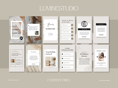 Cream Engagement Instagram Template aesthetic design graphic design instagram marketing sosial media story