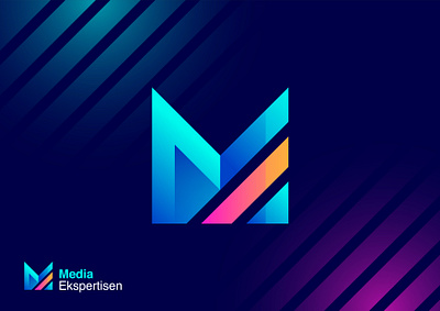 Media Ekspertisen branding graphic design logo m logo media logo