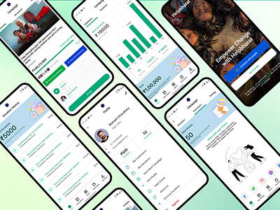 Donation App - Make a Difference app appdesign design donation graphic inspiration mockups ui uiux