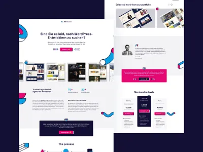 WordPress project management agency agency creative agency design development homepage interface landing page modern ui ux ui design web design website wordpress