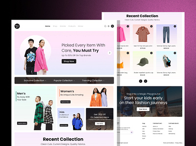 Fashion landing page and Mobile Screen 3d animation app app concept appdesign branding design figma graphic design illustration landing page logo mobile screen moble app motion graphics ui user experience user interface vector web design3