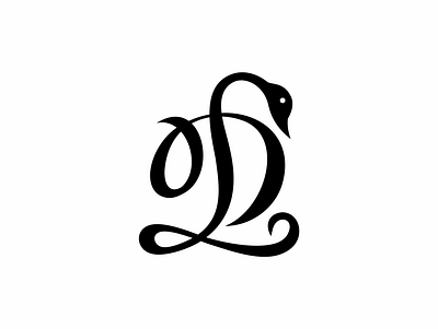Swan L+D dl ld logo monogram swan