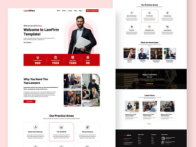 Law Firm Website UI Design advice advocate agency business cms consultancy consultant design figma law lawyer legal photosop service ui ux website